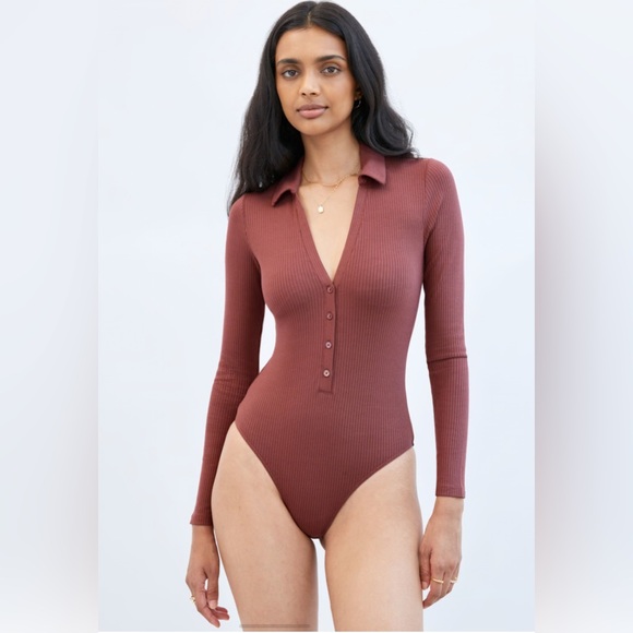 Wilfred Charlotte bodysuit in ashy rose pink - Picture 2 of 3